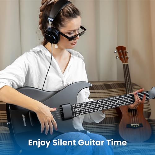 Acoustic Electric Travel Guitar: AeroBand Stringless VIP Smart