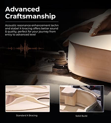 VIP Bundle: Full Size Classical Guitar for Adults