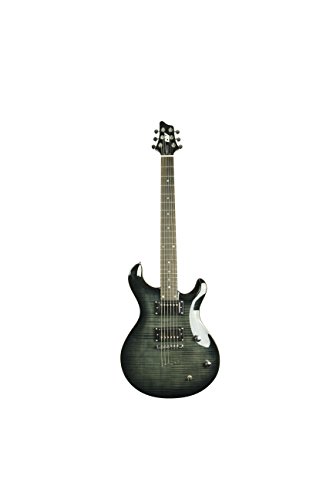 Ivy VIP Solid-Body Electric Guitar, Trans Black