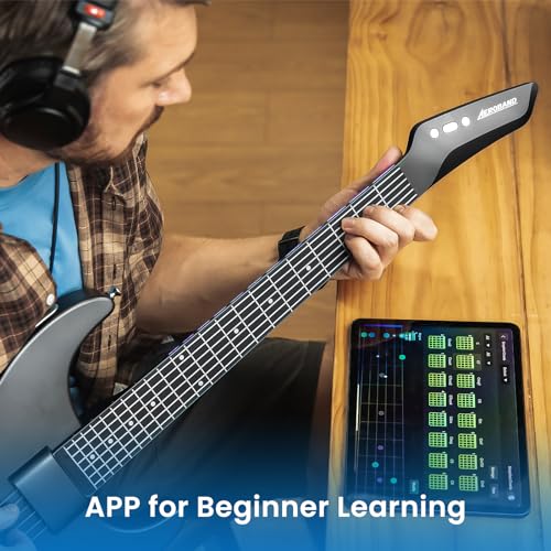 Acoustic Electric Travel Guitar: AeroBand Stringless VIP Smart