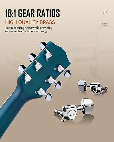 VIP Beginner Bundle: 41" Rosen Acoustic Guitar Set