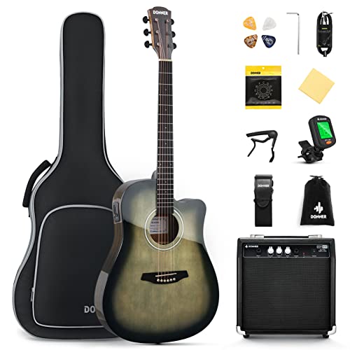 VIP Bundle: Donner Acoustic Electric Guitar Kit 41
