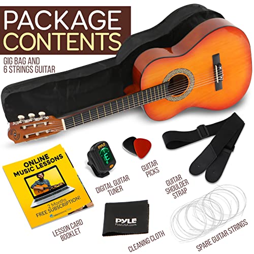 Pyle 36 Inch Junior Acoustic Guitar Starter Kit
