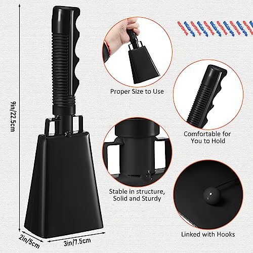 Pelopy 12 Pcs Large Cow Bell w/ Handle