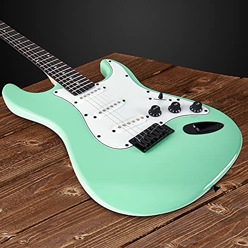Full Size Electric Guitar Kit Bundle VIP Shopping Green