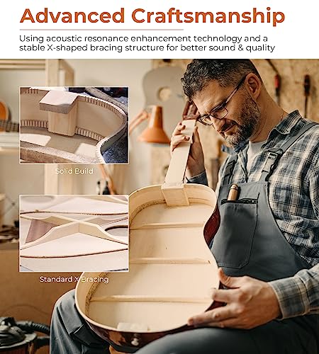 3/4 Size Acoustic Guitar Bundle for Beginners