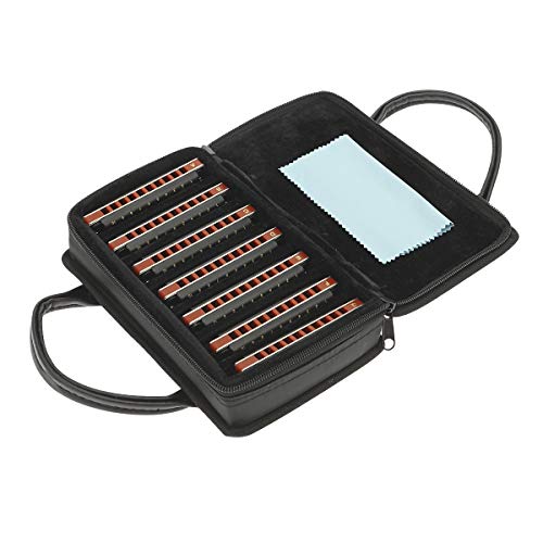 7-Piece East Top Blues Harmonica Set for All Ages