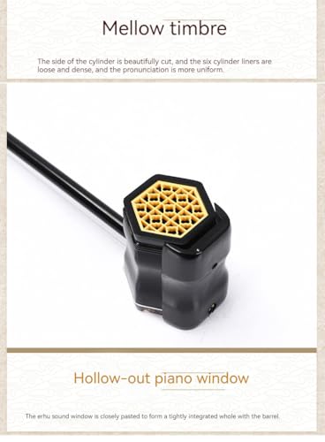 Authentic 2 Strings Erhu Violin for Beginners, 32in