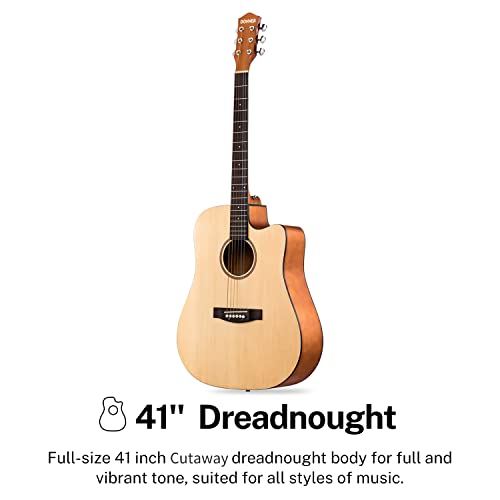 Donner Adult Acoustic Guitar Bundle Kit with Accessories