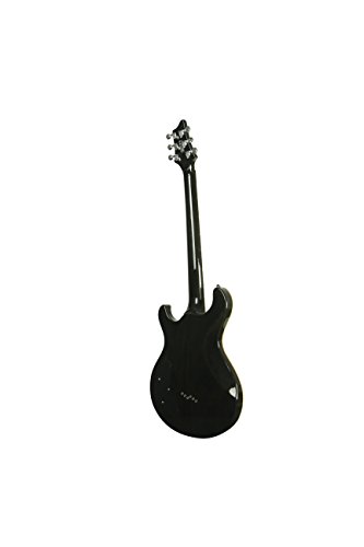 Ivy VIP Solid-Body Electric Guitar, Trans Black