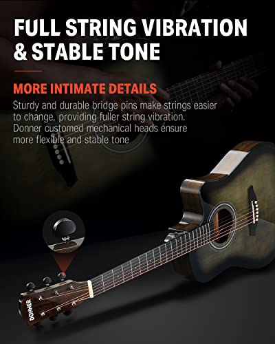 VIP Bundle: Donner Acoustic Electric Guitar Kit 41