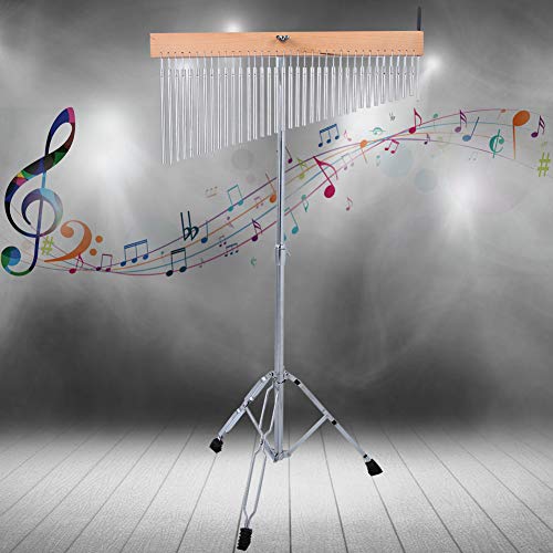 Aluminum 36-Tone Wind Chime with Wood Base