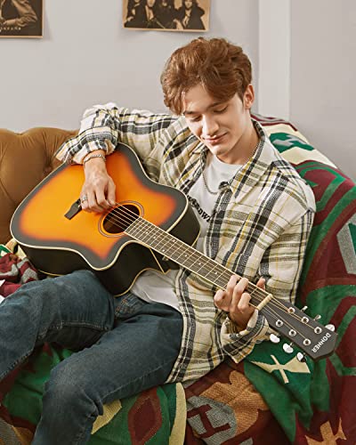 Donner 41-inch Acoustic Guitar Starter Bundle VIP Shopping