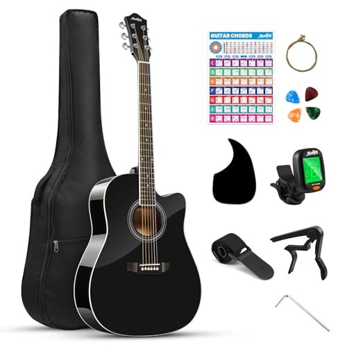 Moukey 41" Acoustic Guitar Bundle for Beginner Adult