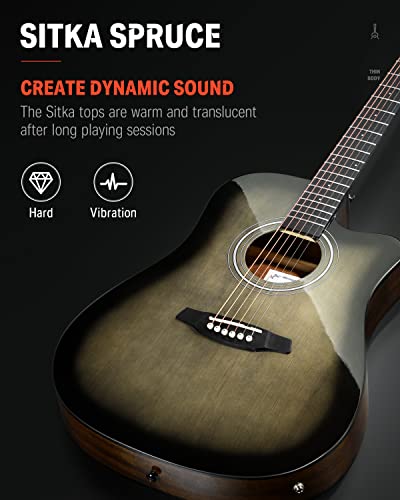 VIP Bundle: Donner Acoustic Electric Guitar Kit 41