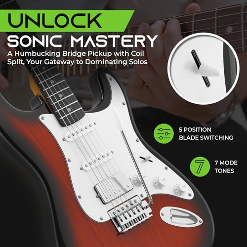 VIP Bundle: GearIT Electric Guitar Kit - Premium Mahogany