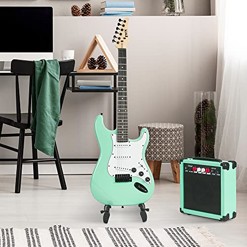 Full Size Electric Guitar Kit Bundle VIP Shopping Green