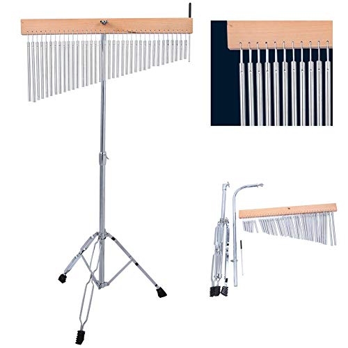 Aluminum 36-Tone Wind Chime with Wood Base