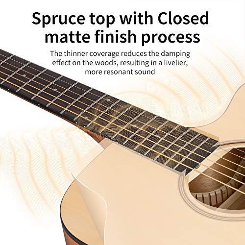 Donner Adult Acoustic Guitar Bundle Kit with Accessories