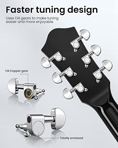 Moukey 41" Acoustic Guitar Bundle for Beginner Adult