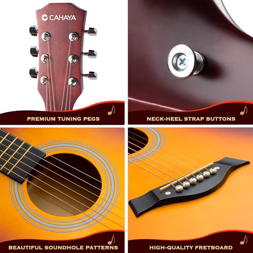 CAHAYA 41 Inch Acoustic Guitar Starter Kit