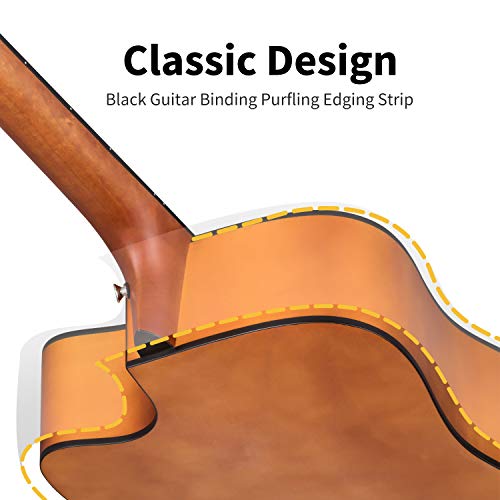 Donner Adult Acoustic Guitar Bundle Kit with Accessories