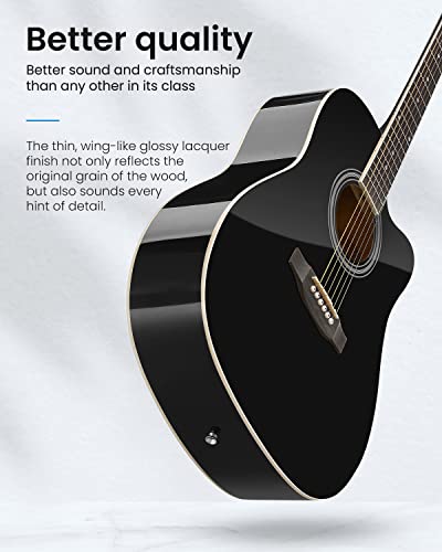 Moukey 41" Acoustic Guitar Bundle for Beginner Adult