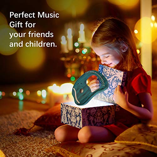 19‑String Lyre Harp with Mahogany Body - VIP Gift