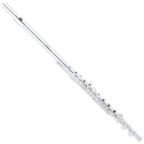 Mendini by Cecilio Silver Plated Open Hole C Flute