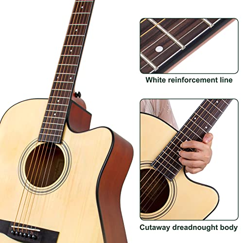 AKLOT 4/4 Acoustic Guitar Bundle for VIP Shoppers