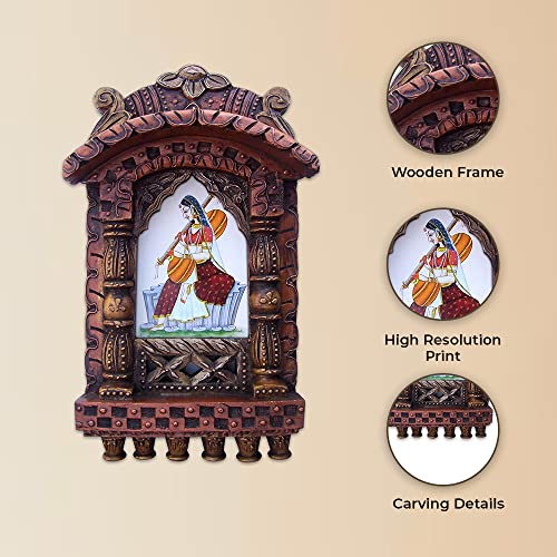 Rajasthan Round Jarokha: Lady Playing Musical Instrument VIP