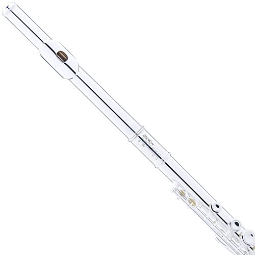 Mendini by Cecilio Silver Plated Open Hole C Flute