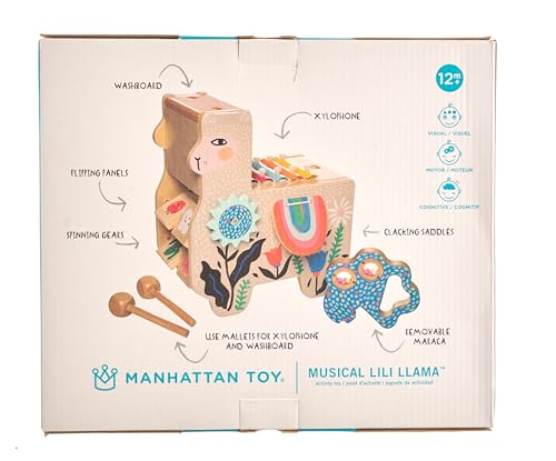 Manhattan Toy Musical Llama Wooden Instrument for VIPs