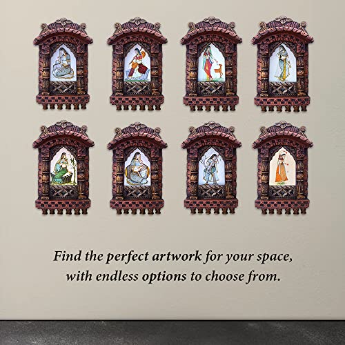 Rajasthan Round Jarokha: Lady Playing Musical Instrument VIP