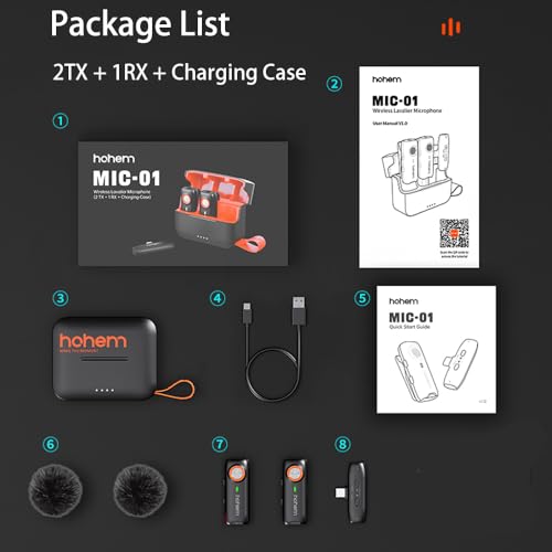 hohem VIP Wireless Lavalier Microphone for Android Camera