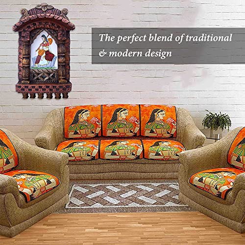 Rajasthan Round Jarokha: Lady Playing Musical Instrument VIP