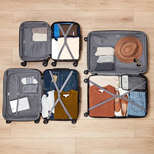 3-Piece VIP Hardside Spinner Luggage Set - Black