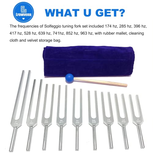VIP Healing Tuning Fork Set with Silicone Mallet