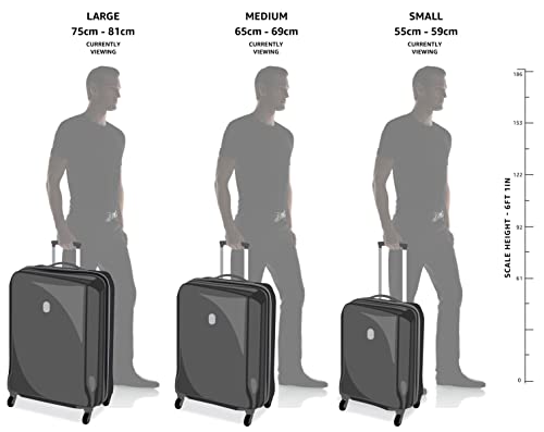 3-Piece VIP Hardside Spinner Luggage Set - Black