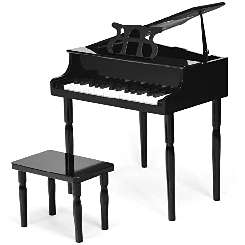 Goplus Mini Kids Piano Set with Bench & Accessories