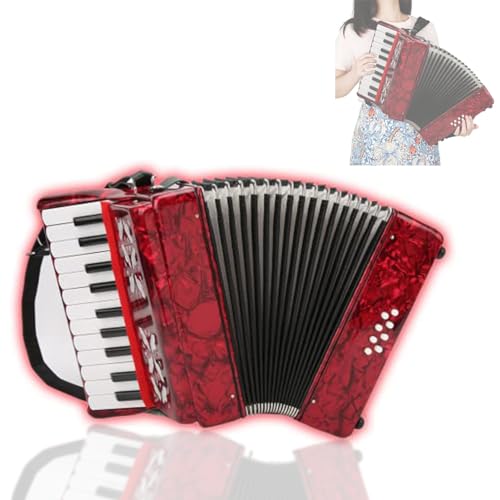 22 Keys 8 Bass Accordion with Straps & Sweet Sound
