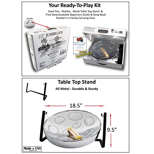 16-inch Chrome Jumbie Jam Table Top Steel Drum