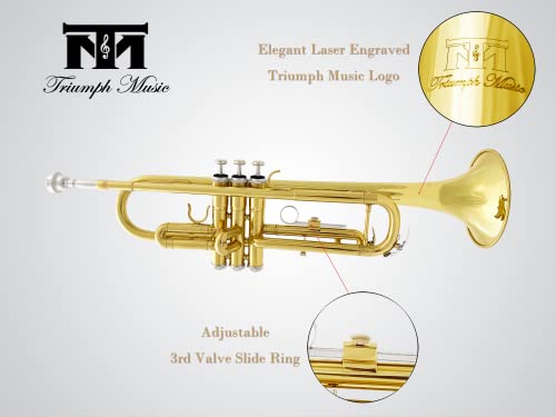 Triumph Bb Trumpet Set for Students with Accessories