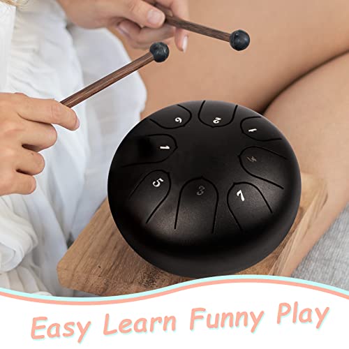 INMAKER Steel Tongue Drum 13 Note C-Key Panda