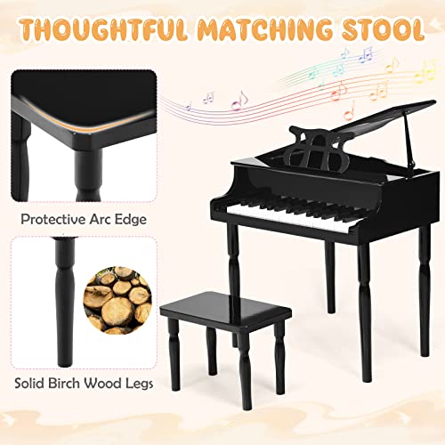 Goplus Mini Kids Piano Set with Bench & Accessories