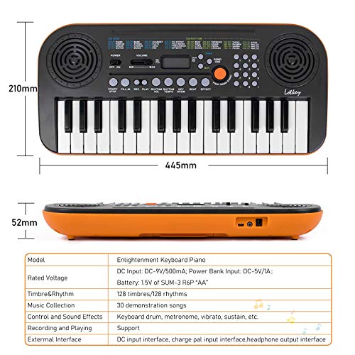 Kmise 32-Key Mini Portable Digital Piano for Beginners