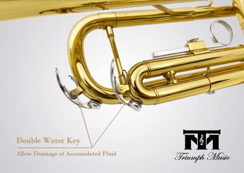 Triumph Bb Trumpet Set for Students with Accessories
