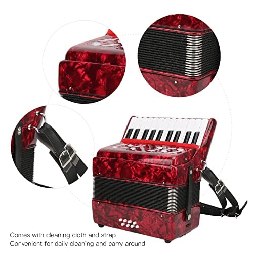 22 Keys 8 Bass Accordion with Straps & Sweet Sound
