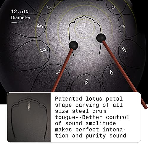 INMAKER Steel Tongue Drum 13 Note C-Key Panda