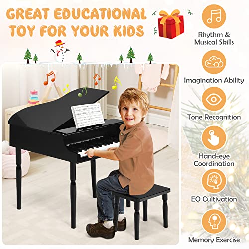 Goplus Mini Kids Piano Set with Bench & Accessories